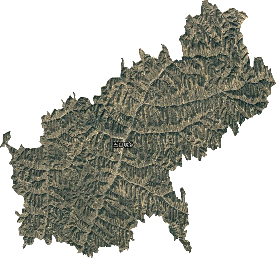 五谷城乡卫星图