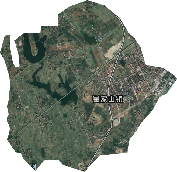崔家山镇卫星图