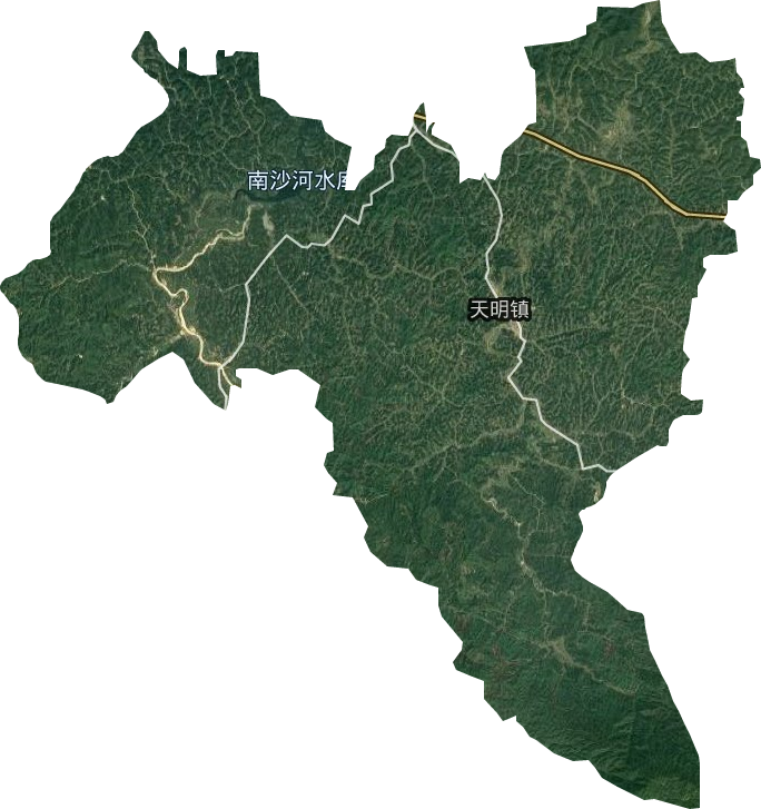天明镇卫星图