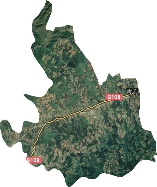青羊驿镇卫星图