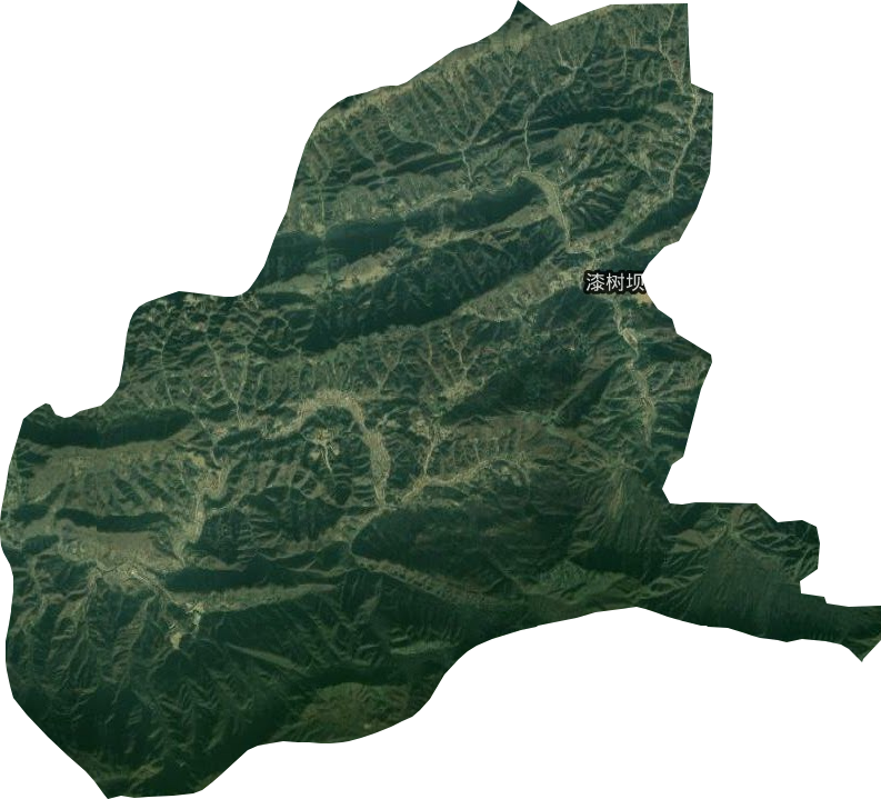 漆树坝乡卫星图