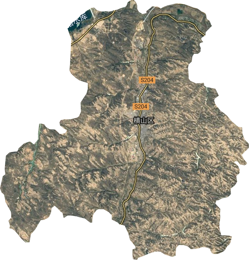 横山镇卫星图