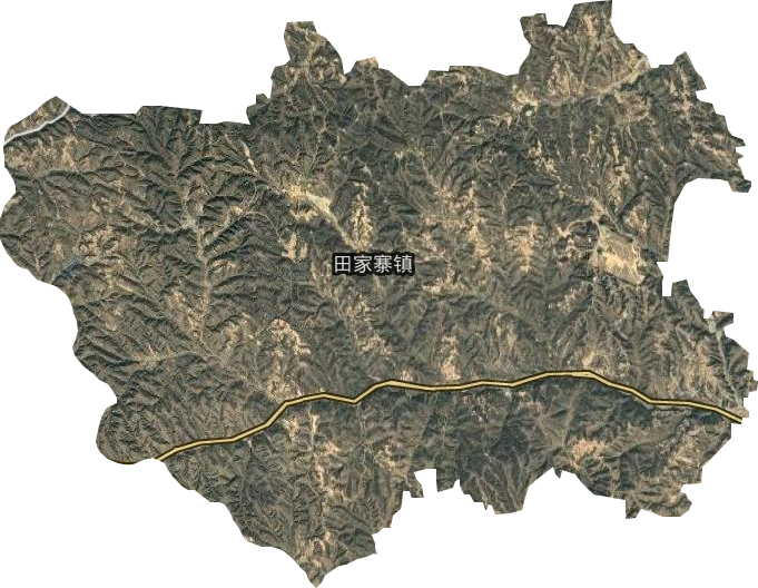 田家寨乡卫星图