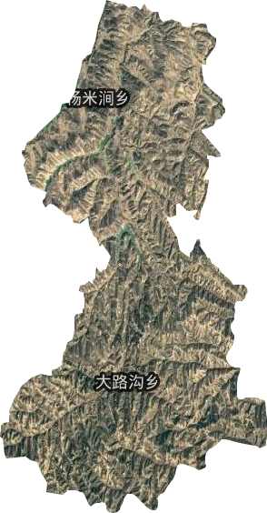杨米涧乡卫星图