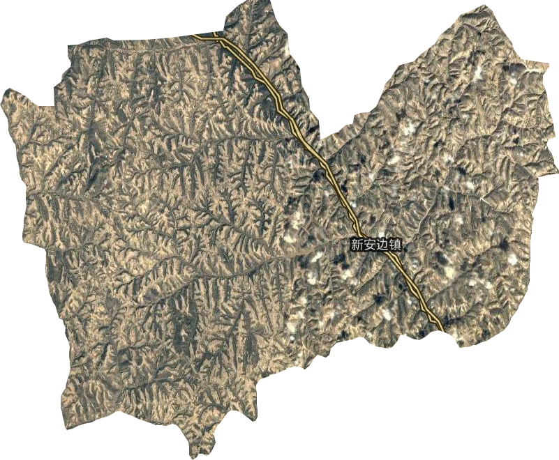 新安边镇卫星图