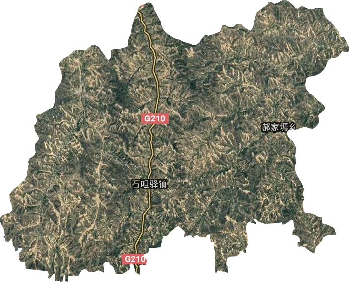 石咀驿镇卫星图