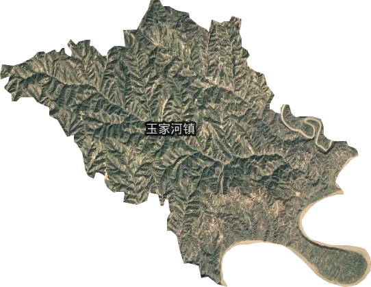 玉家河镇卫星图