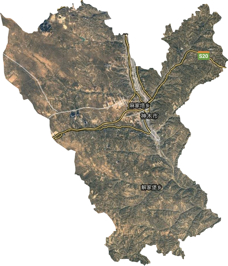 神木镇卫星图