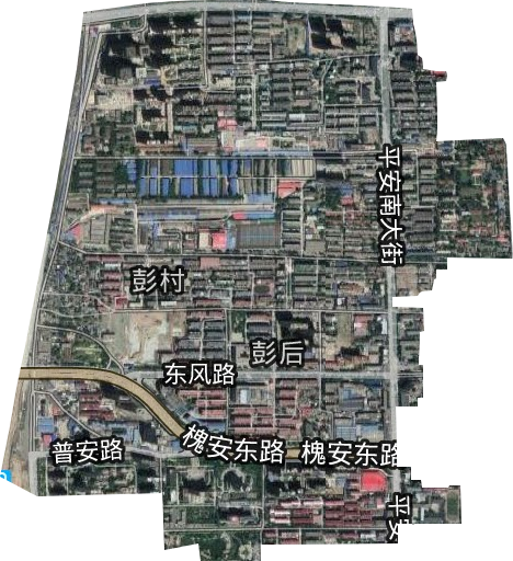 彭后街道卫星图