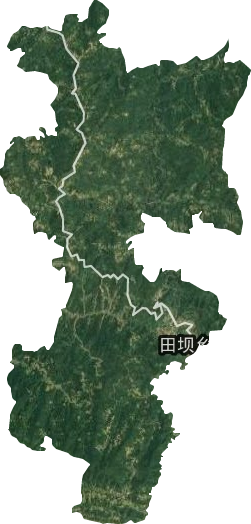 田坝镇卫星图