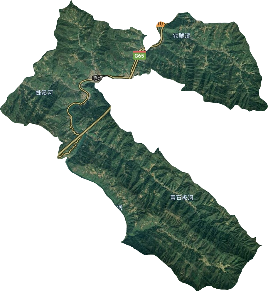 毛坝镇卫星图