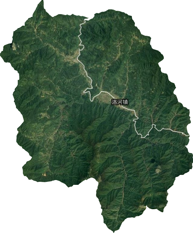洛河镇卫星图