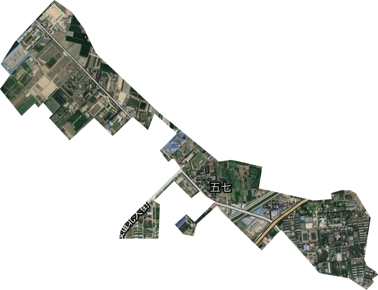 五七街道卫星图