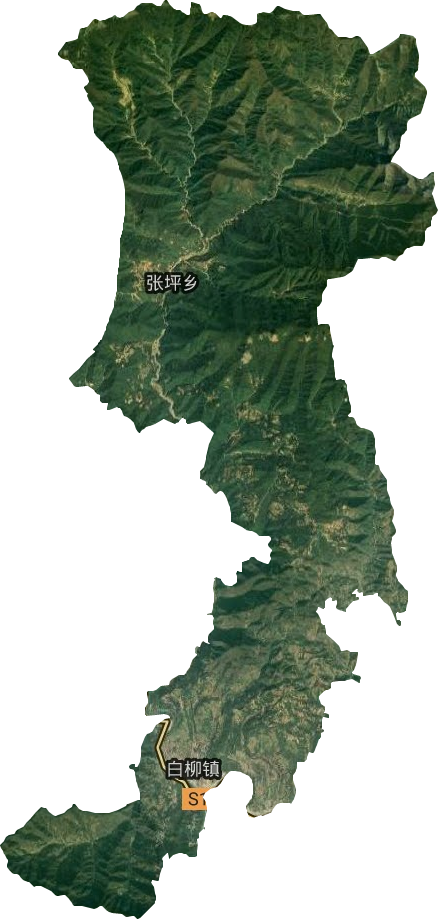 白柳镇卫星图