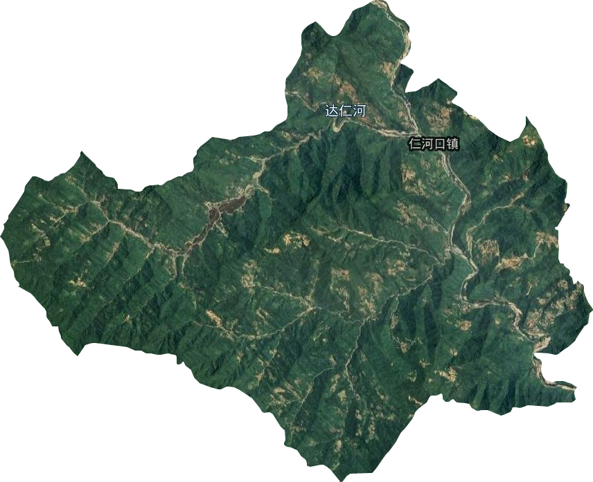 仁河口镇卫星图