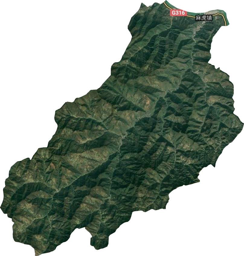 麻虎镇卫星图