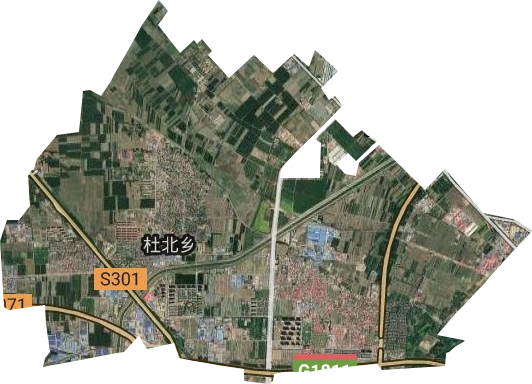 杜北乡卫星图