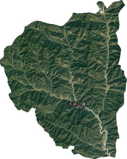 小河口镇卫星图