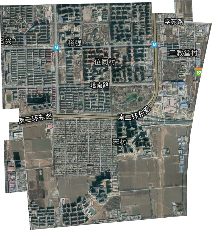 裕强街道卫星图