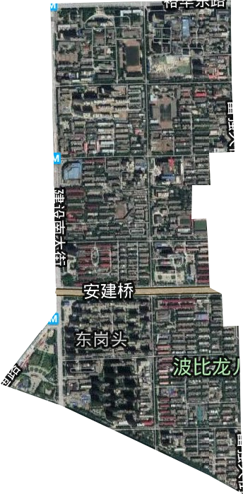 裕华路街道卫星图