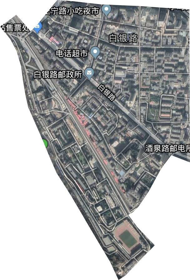 白银路街道卫星图