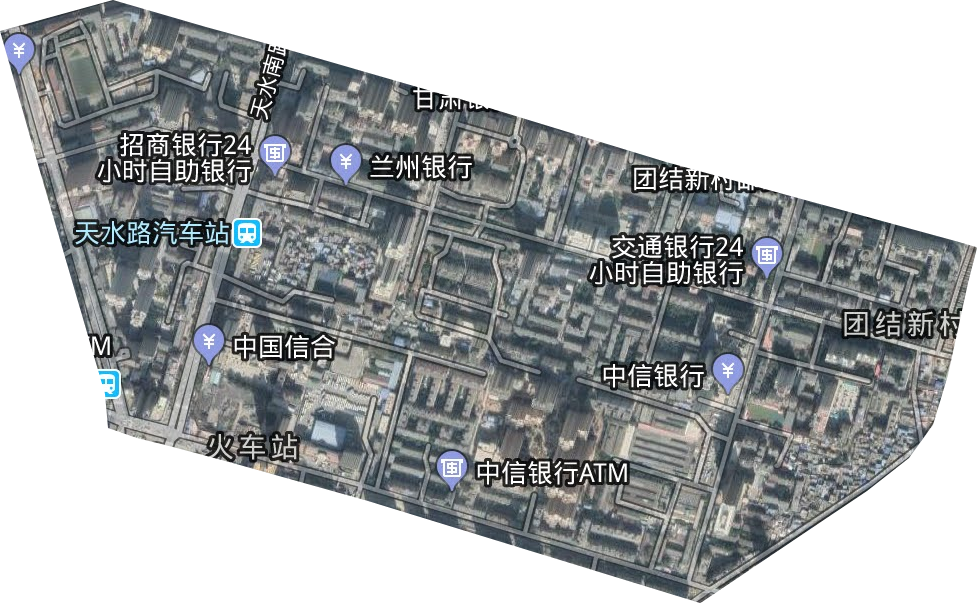 团结新村街道卫星图