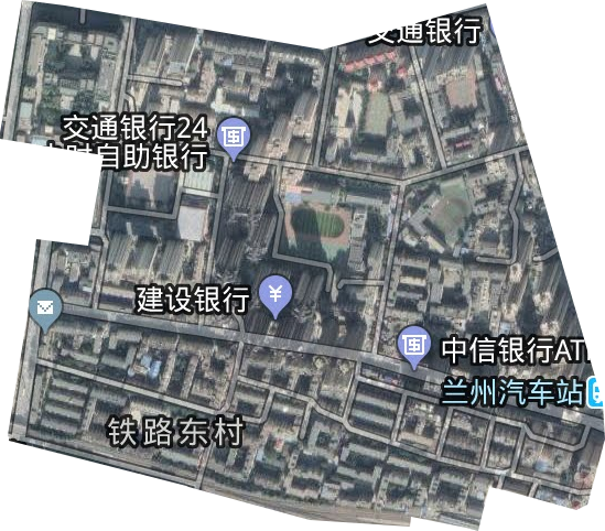 铁路东村街道卫星图