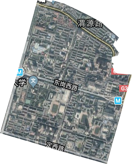 渭源路街道卫星图