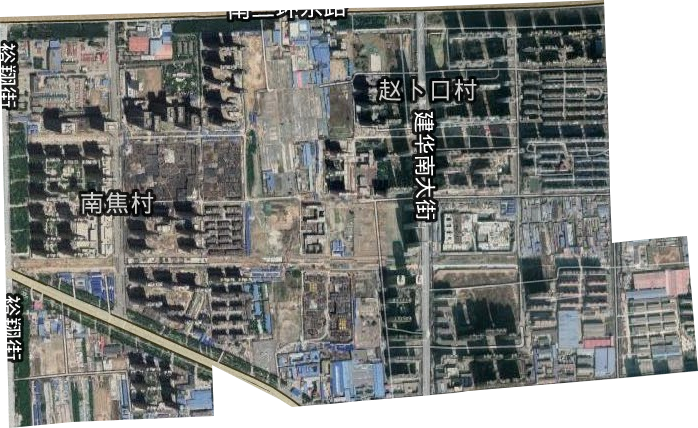 建华南街道卫星图