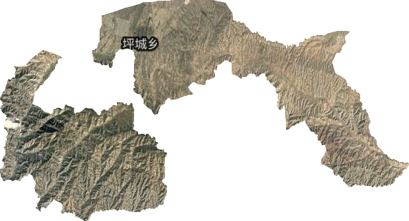 坪城乡卫星图