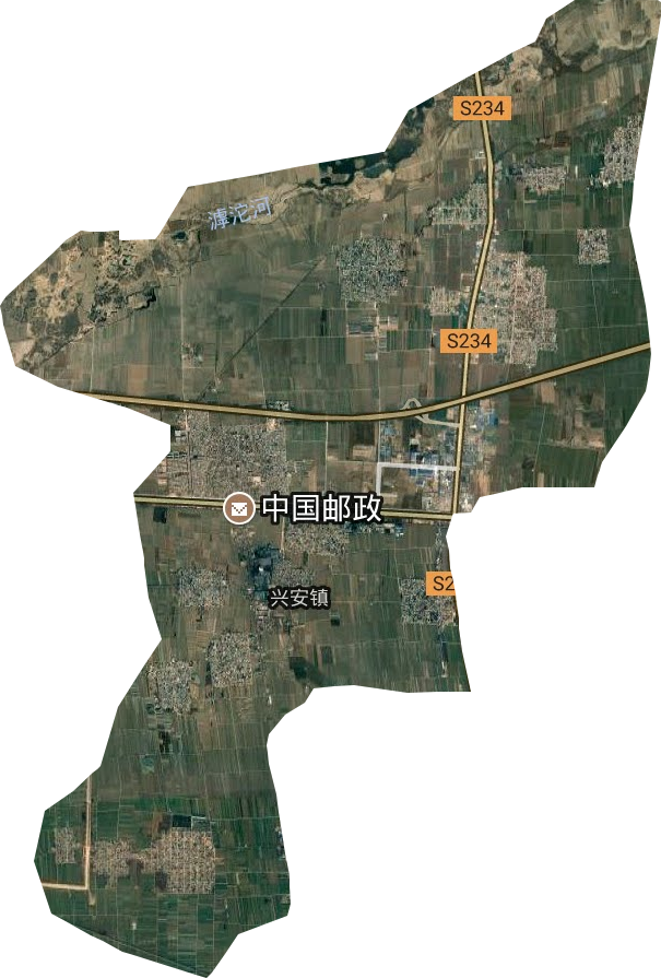 兴安镇卫星图