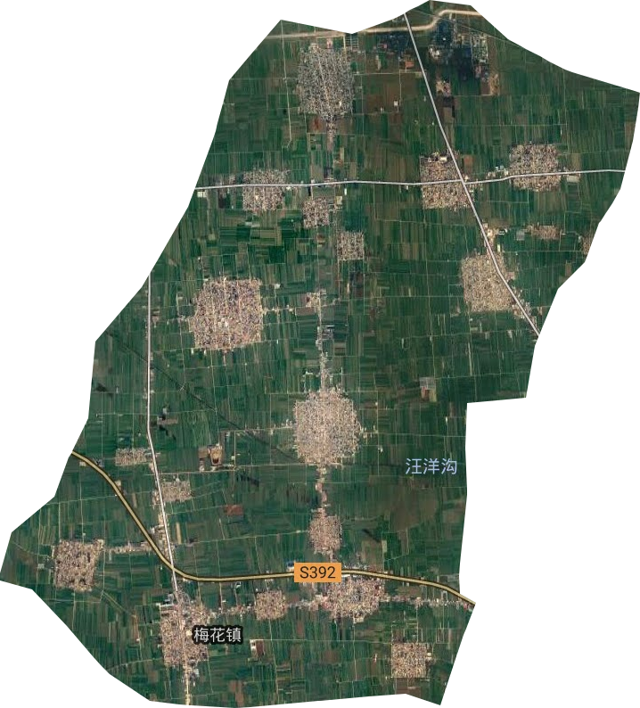 梅花镇卫星图