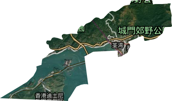 荃湾区卫星图
