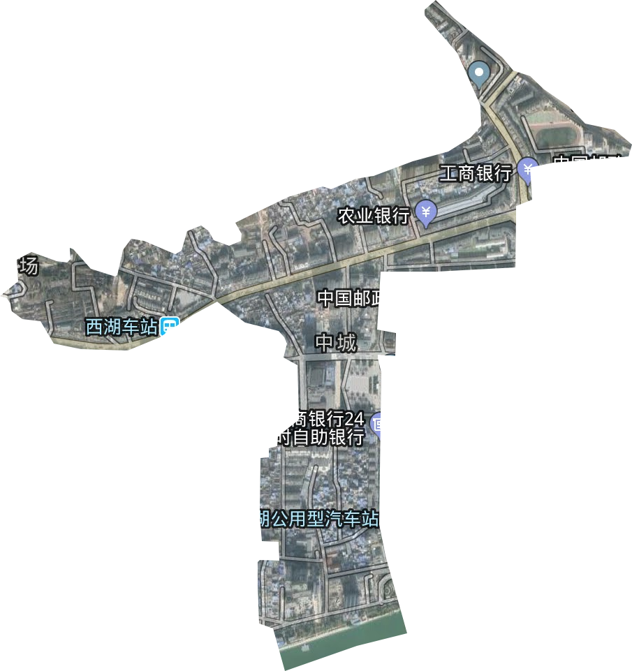 中城街道卫星图