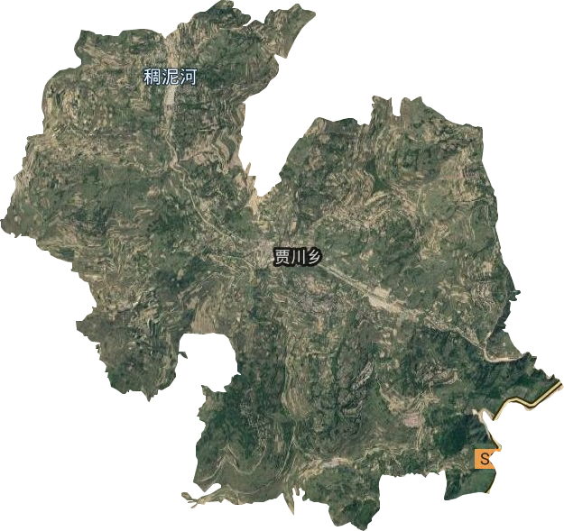 贾川乡卫星图