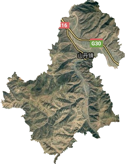 山丹乡卫星图