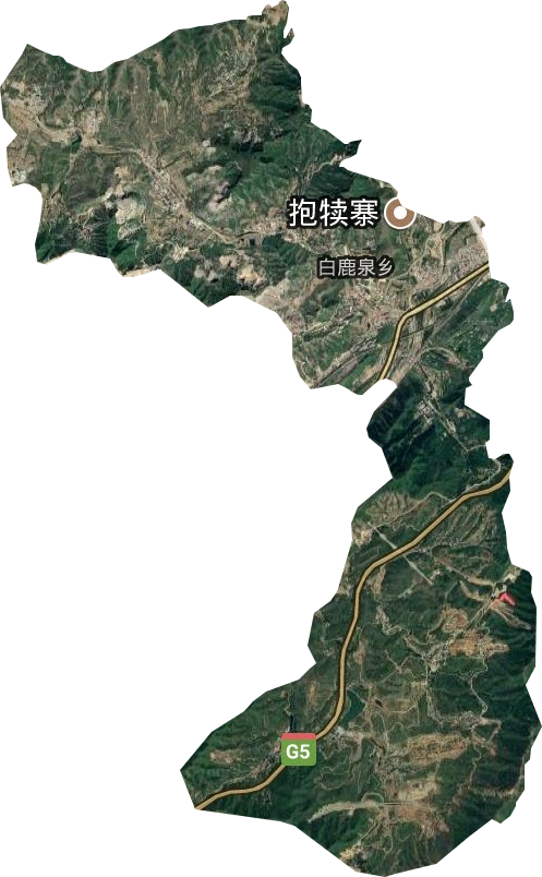 白鹿泉乡卫星图
