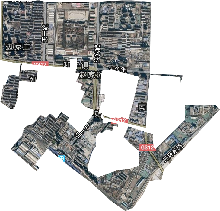 火车站街街道卫星图
