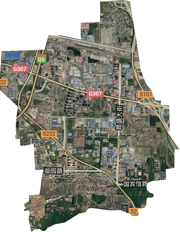 河北鹿泉经济开发区卫星图