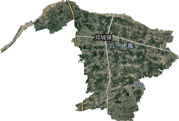 双城镇卫星图