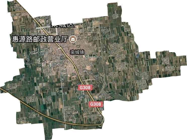 栾城镇卫星图