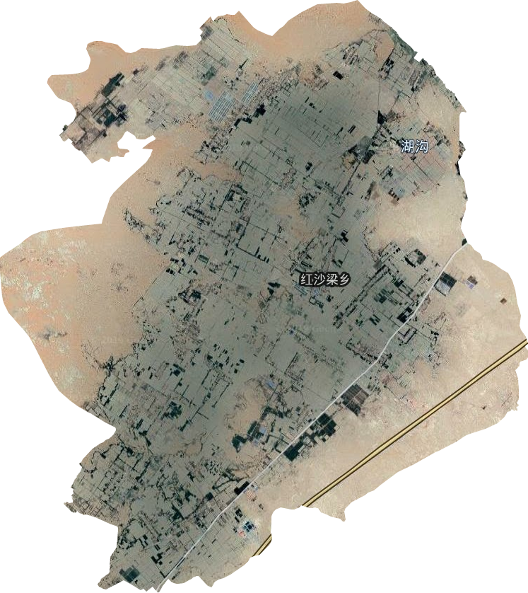 红沙梁乡卫星图