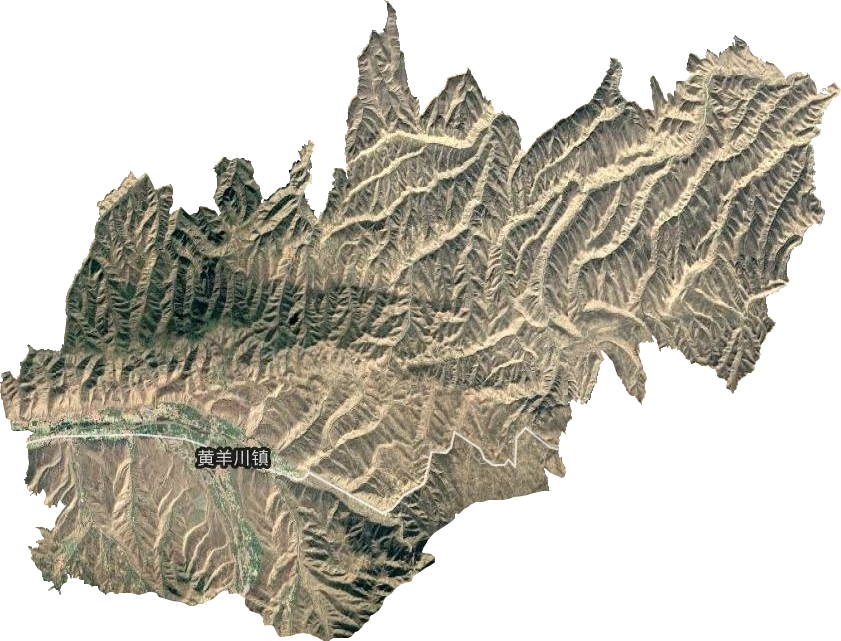 黄羊川镇卫星图