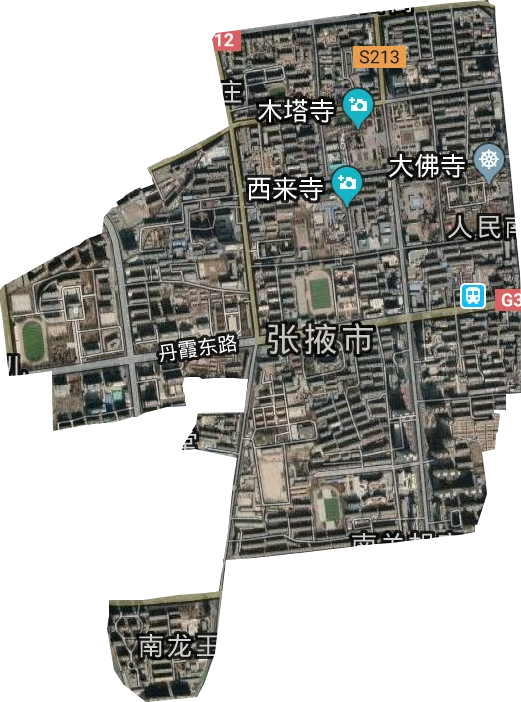 南街街道卫星图