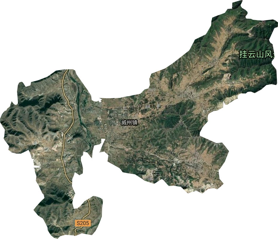 威州镇卫星图