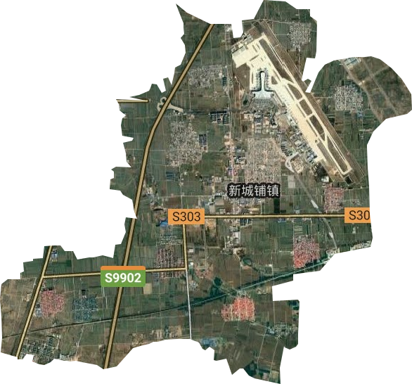 新城铺镇卫星图