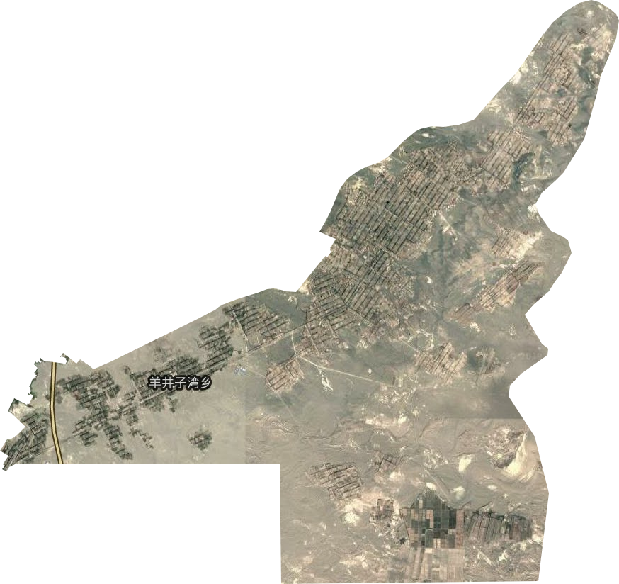 羊井子湾乡卫星图