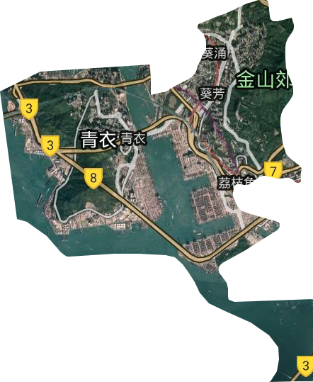 葵青区卫星图