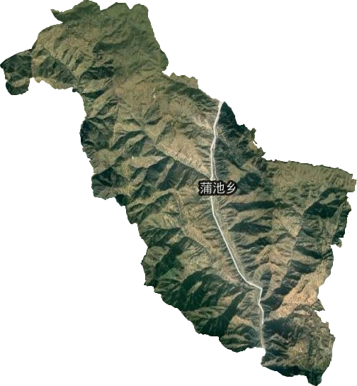 蒲池乡卫星图
