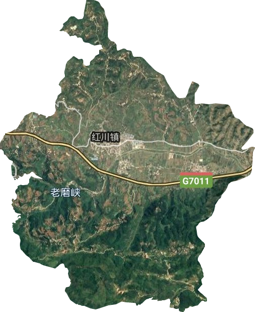 红川镇卫星图